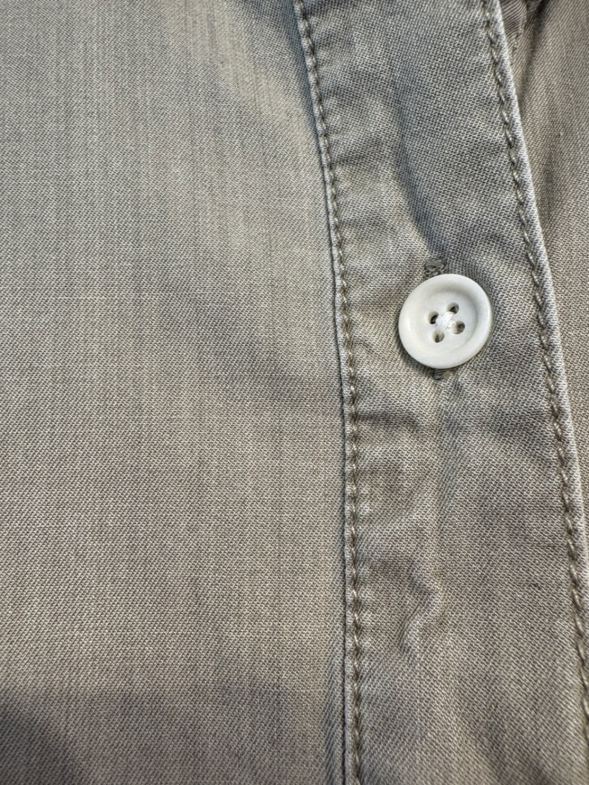 Pact Button Up Shirt Dress in Khaki Chambray