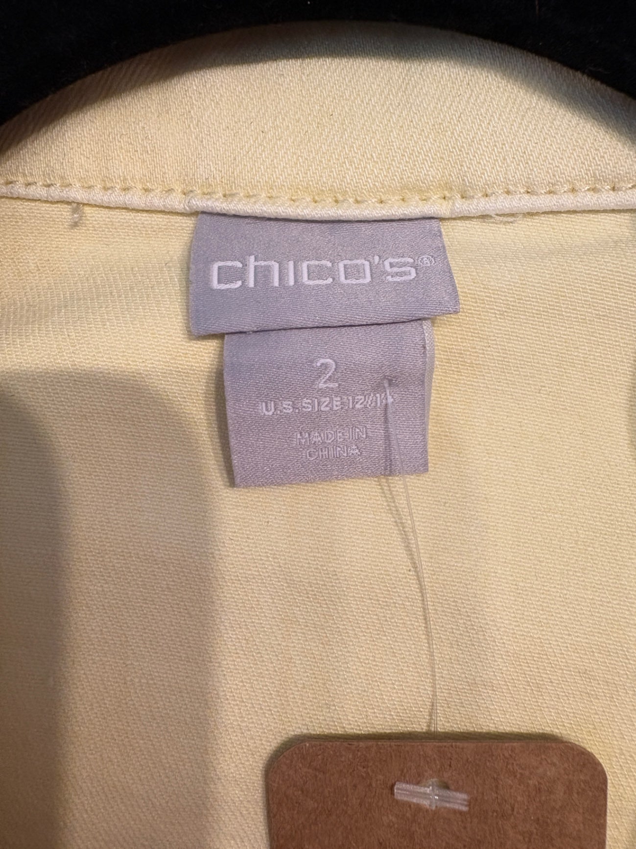 Chicos Denim Jacket in Yellow