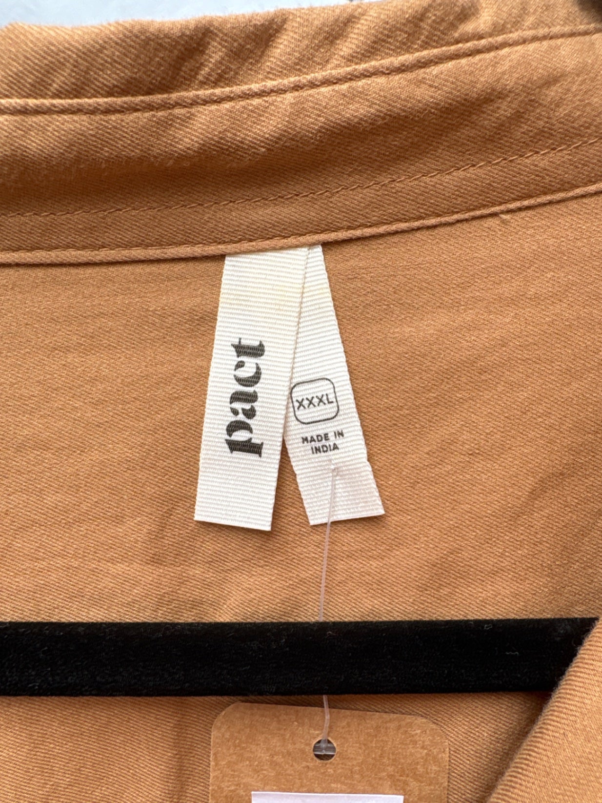 Pact Sunset Sleeveless Shirtdress in Brown Sugar