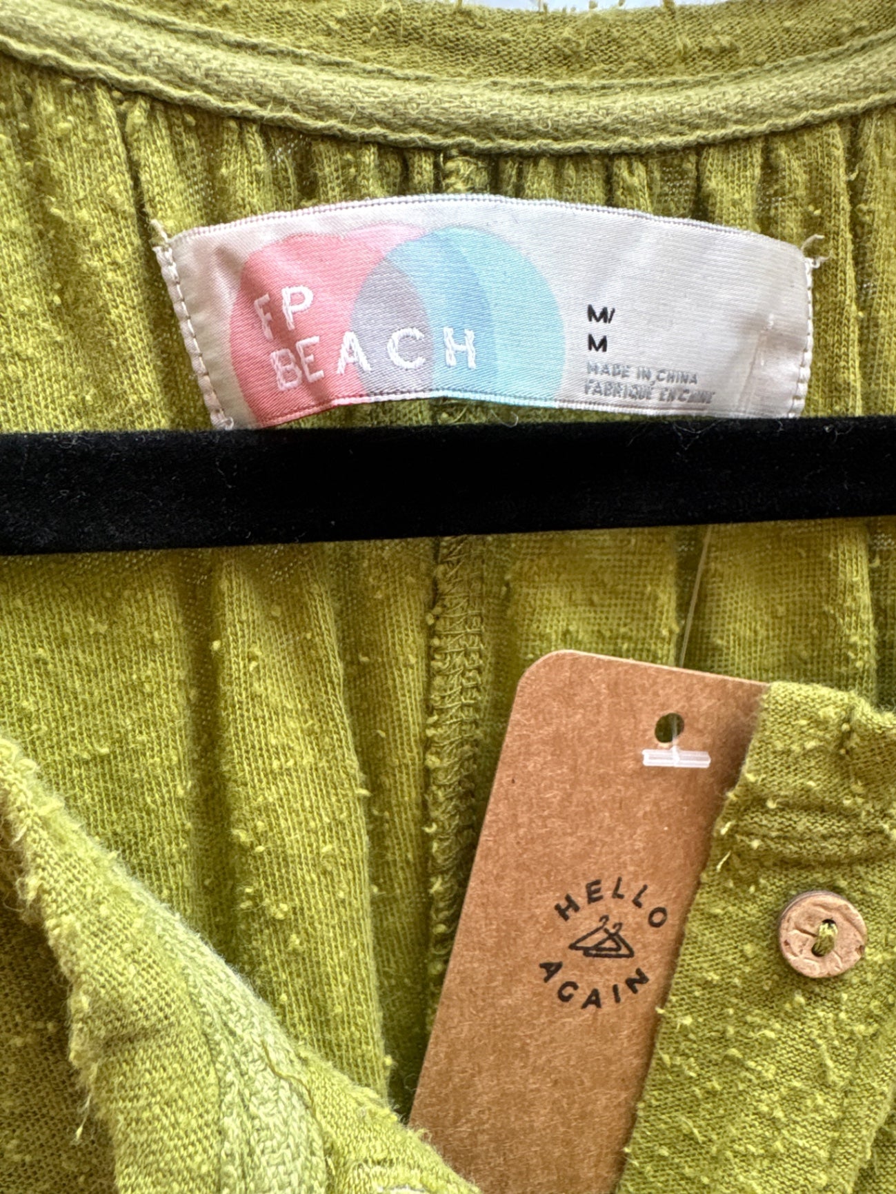 FP Beach My Go To Oversized Jumpsuit in Chartreuse