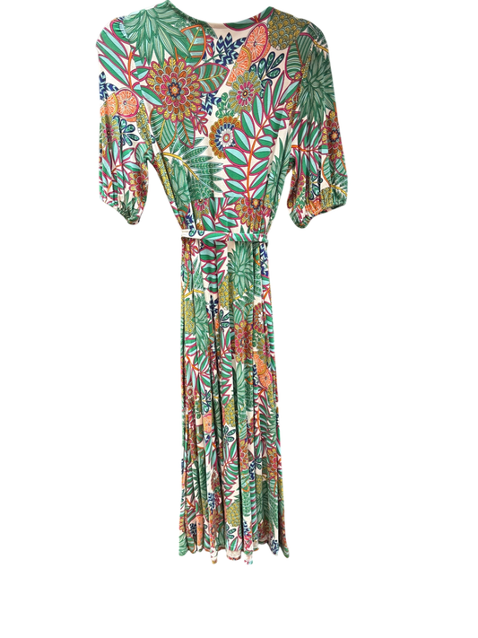 Boden Faux Wrap Dress in Tropical Print