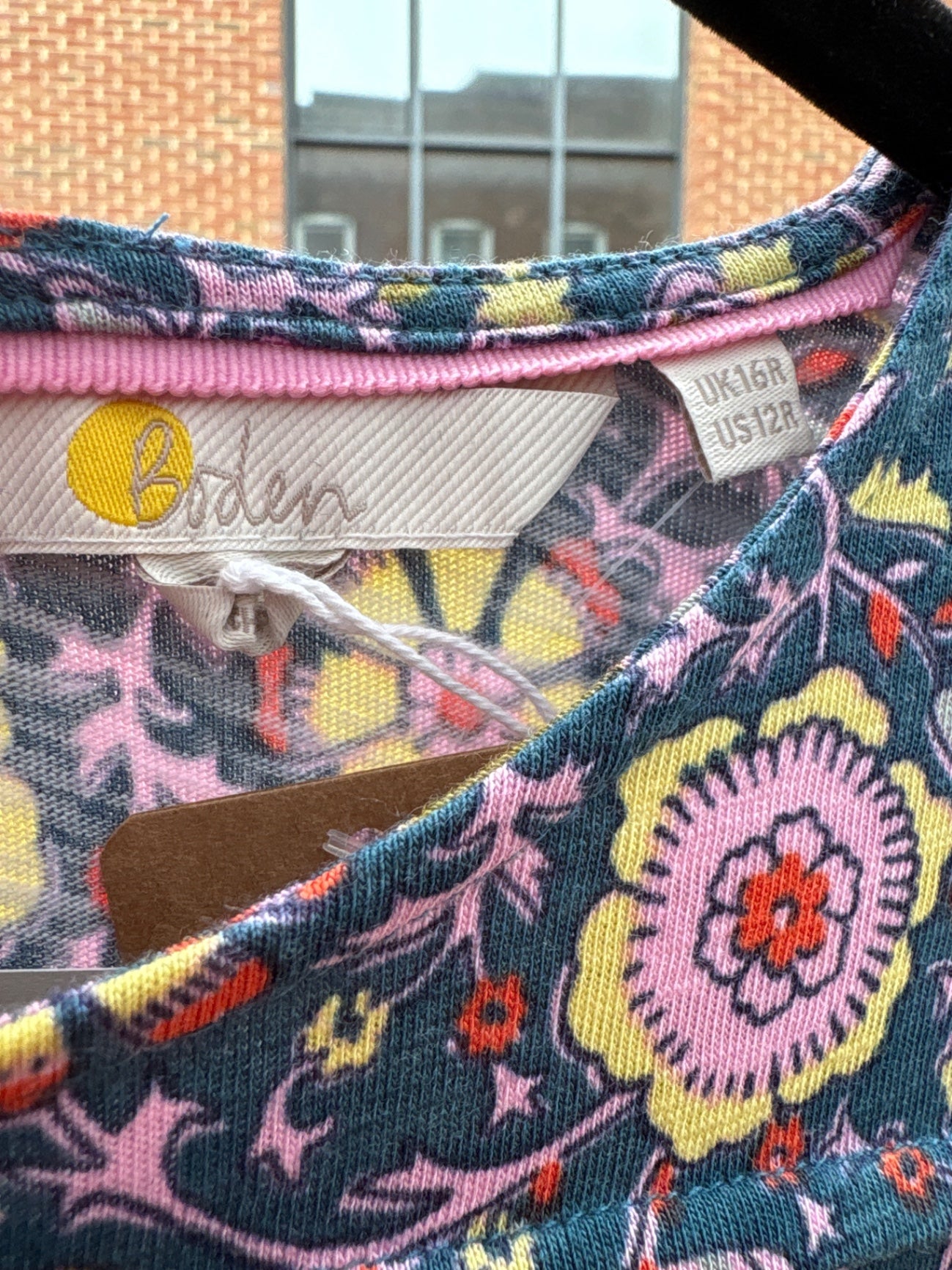Boden Ruffle Long Sleeve Mini Dress in Floral Print NWT