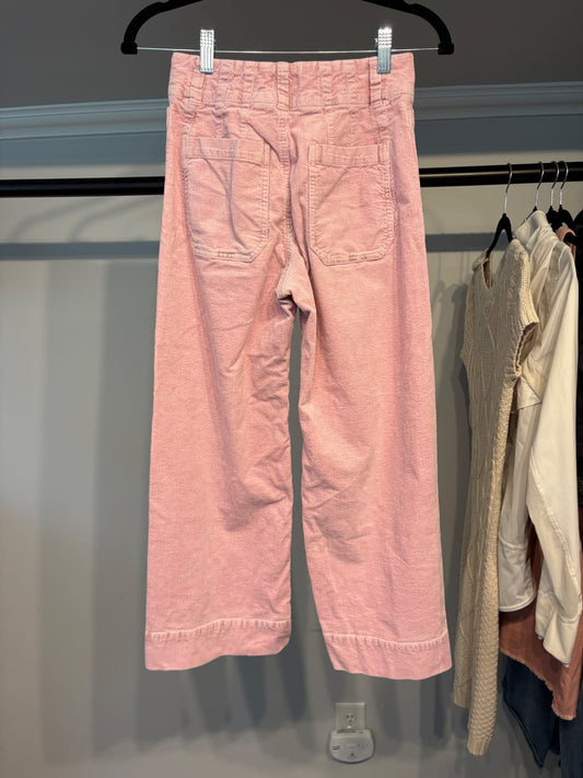 Maeve by Anthro Colette Pants in Pink Corduroy