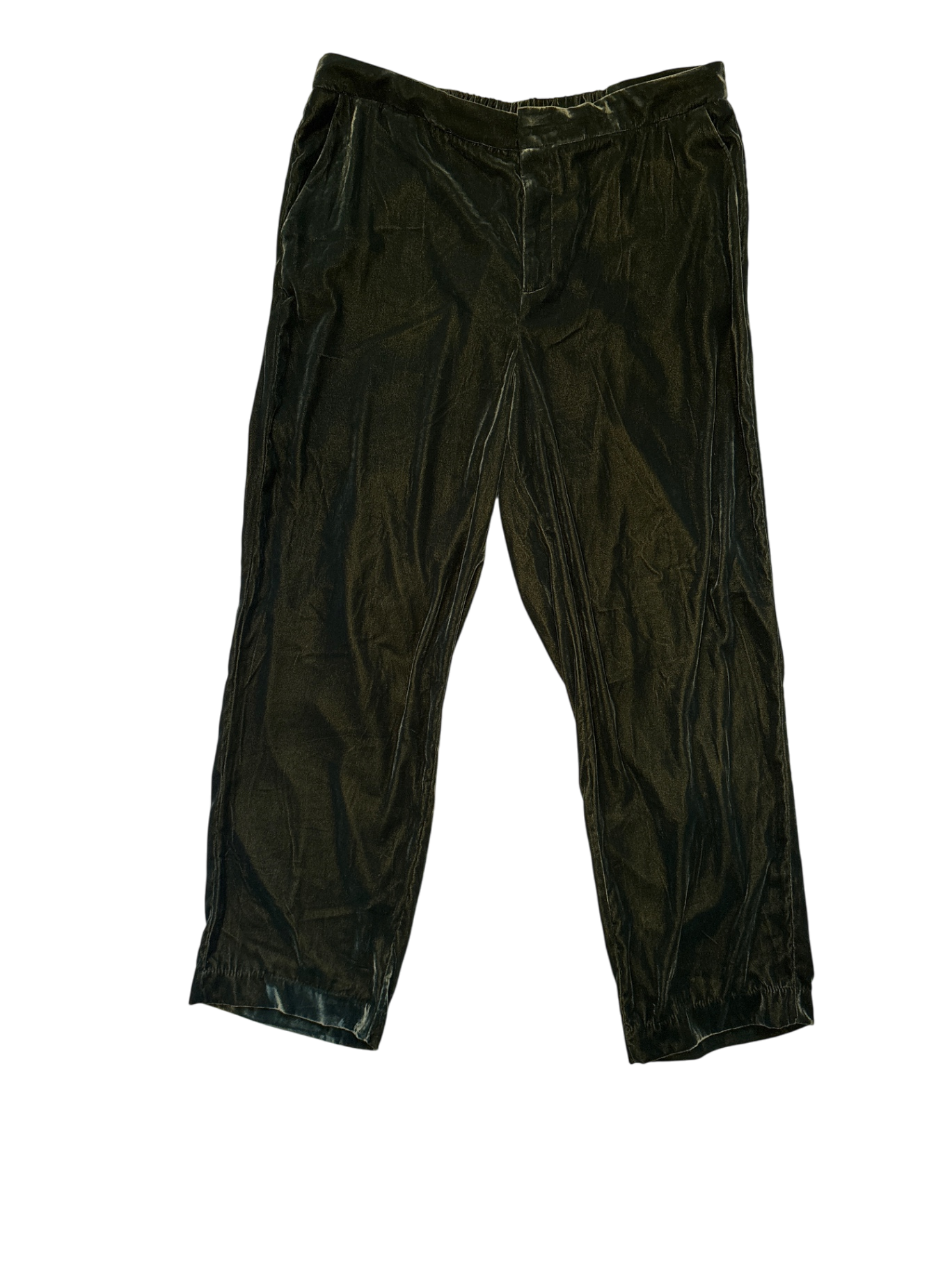 A New Day Velvet Pants in Green - NWT