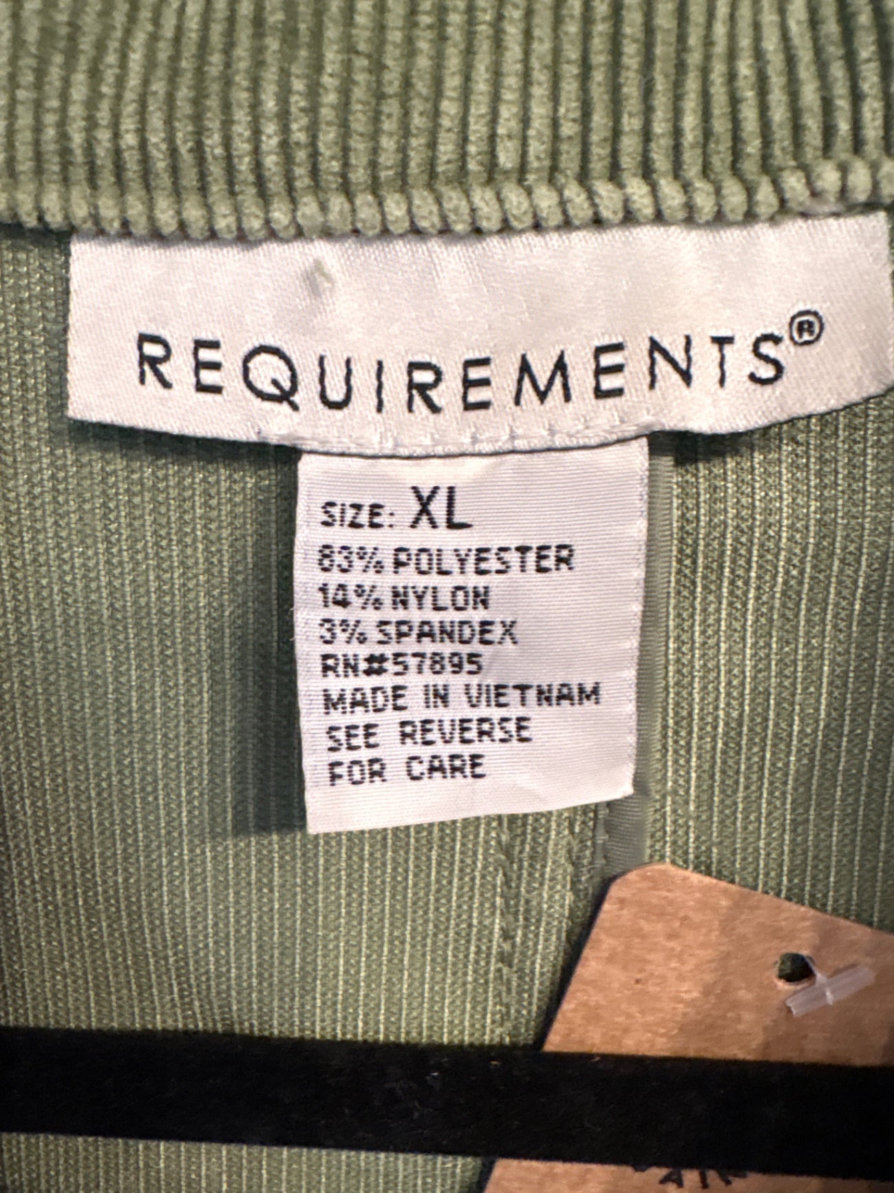 Requirements Corduroy Blazer in Light Green - Vintage