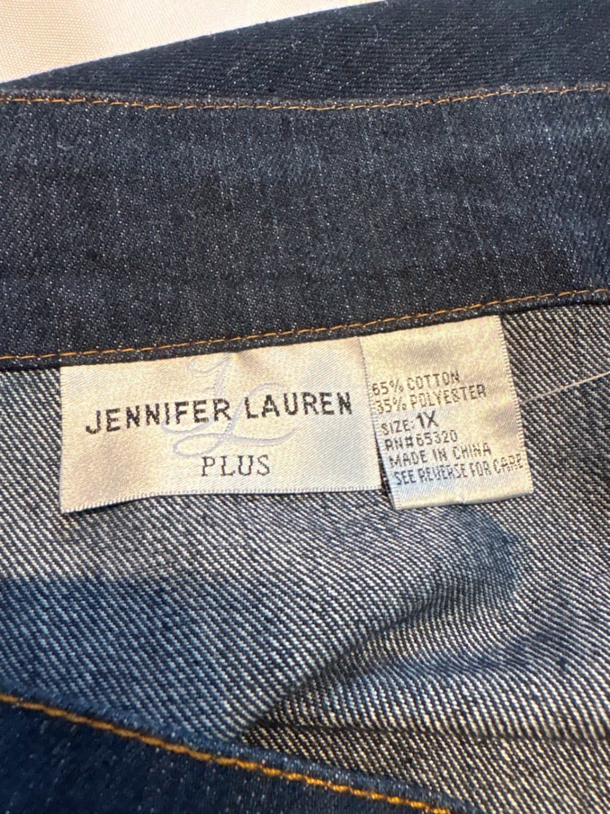 Jennifer Lauren Denim Button Front Skirt
