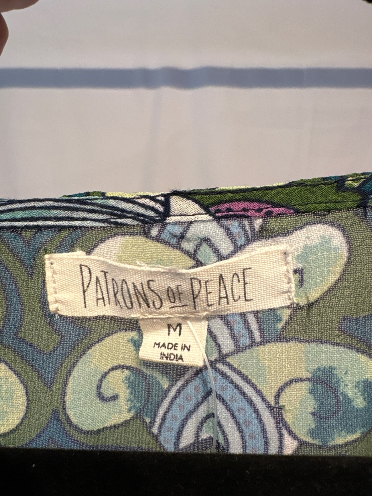 Patrons of Peace Sheer Cropped Shirt