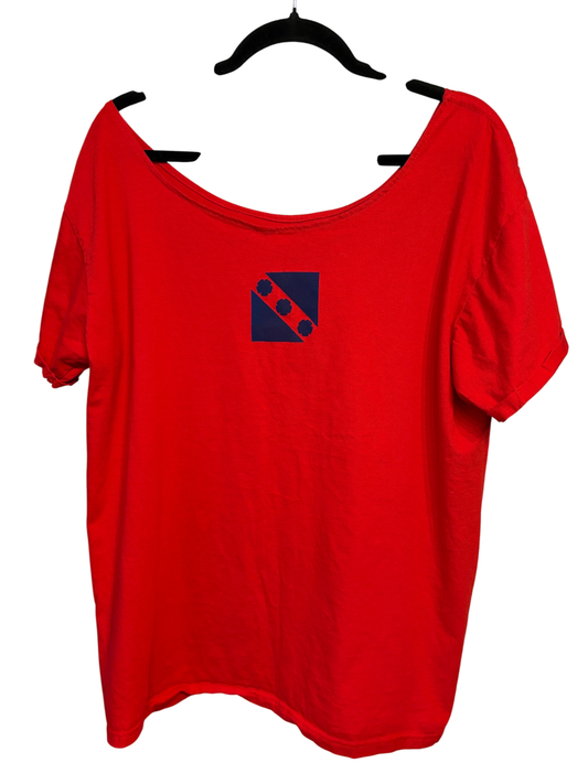 Upcycled by Hello Again - Red Scoop Neck