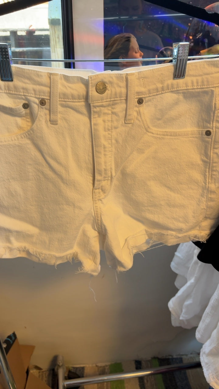 Madewell White Denim Shorts / Size: 28/6/S