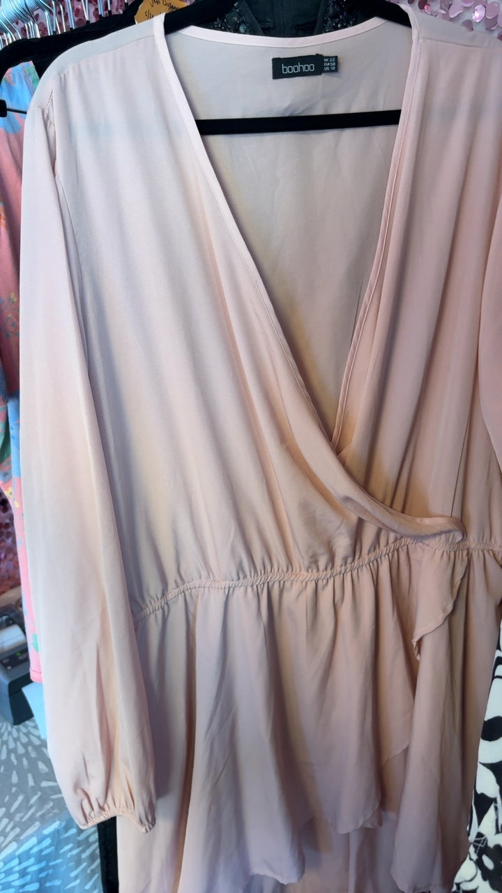 Boohoo Pink Dress / Size: 18/XL