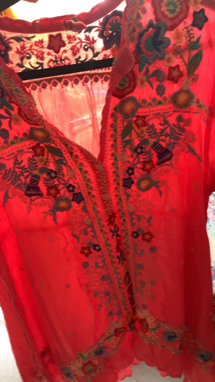Johnny Was Beach Cover Up -as is/ Size: XXL