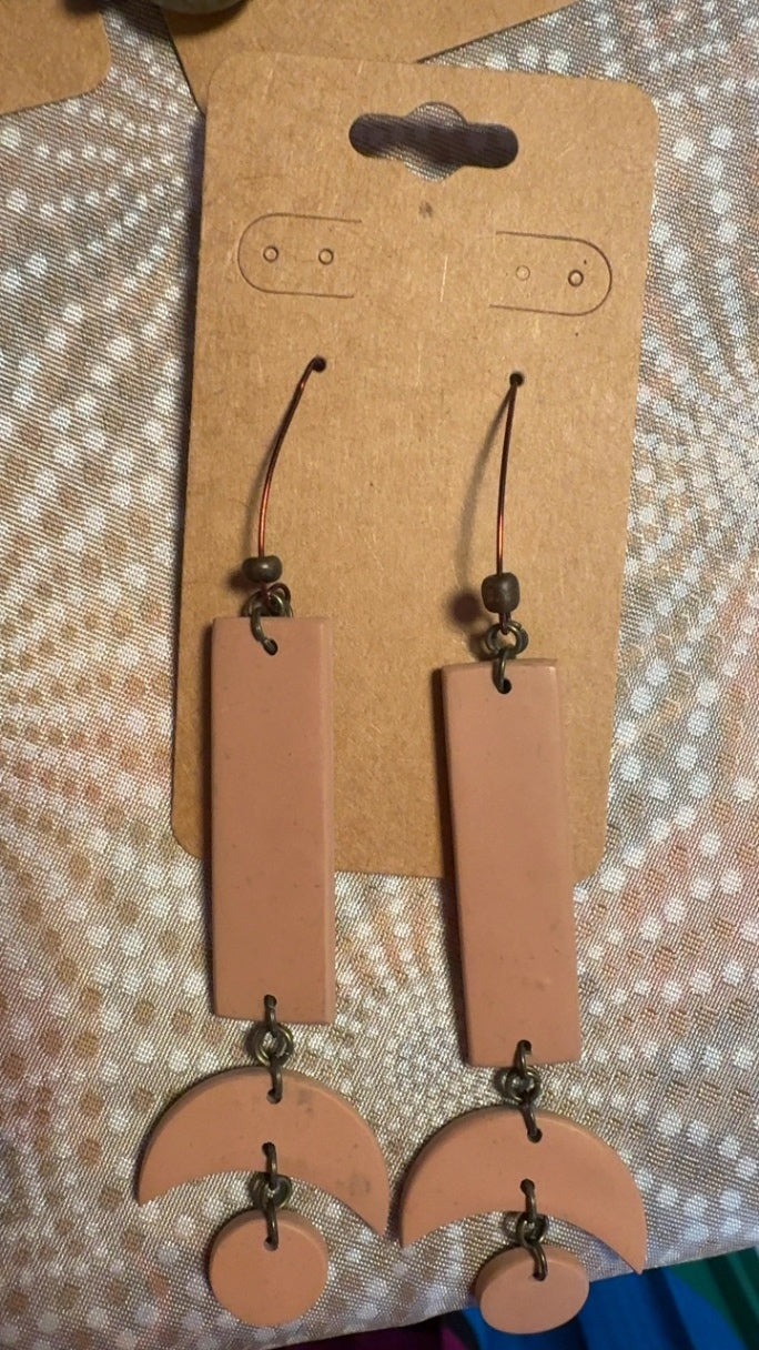 Clay Abstract Earrings