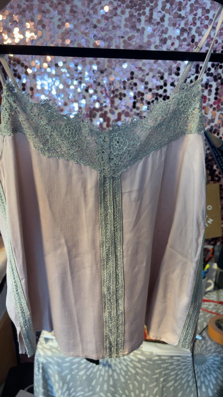 Tiny by Anthro Lace Overlay Tank / Size: XS
