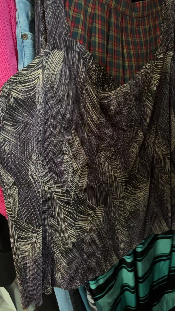 Purple and Cream Tank / Size: 16/XL