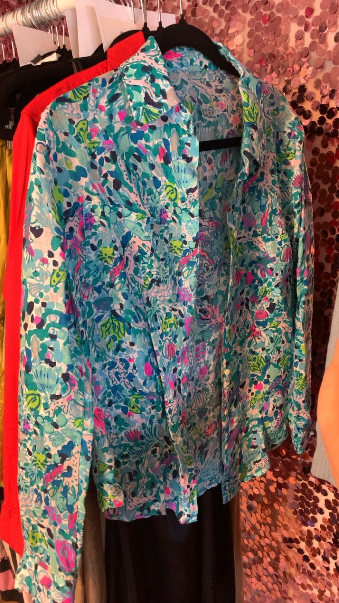 Lilly Pulitzer Long Sleeve Shirt / Size: L