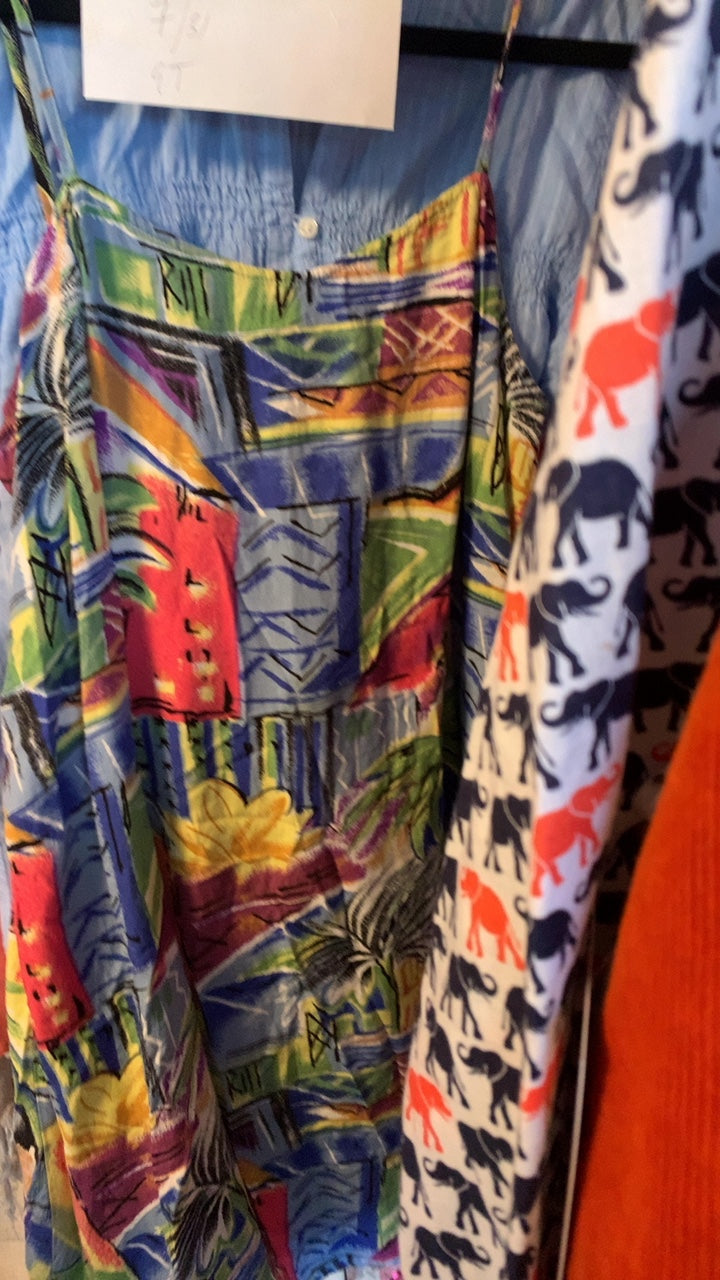 Kosi Bali Tropical Dress / Size: Large