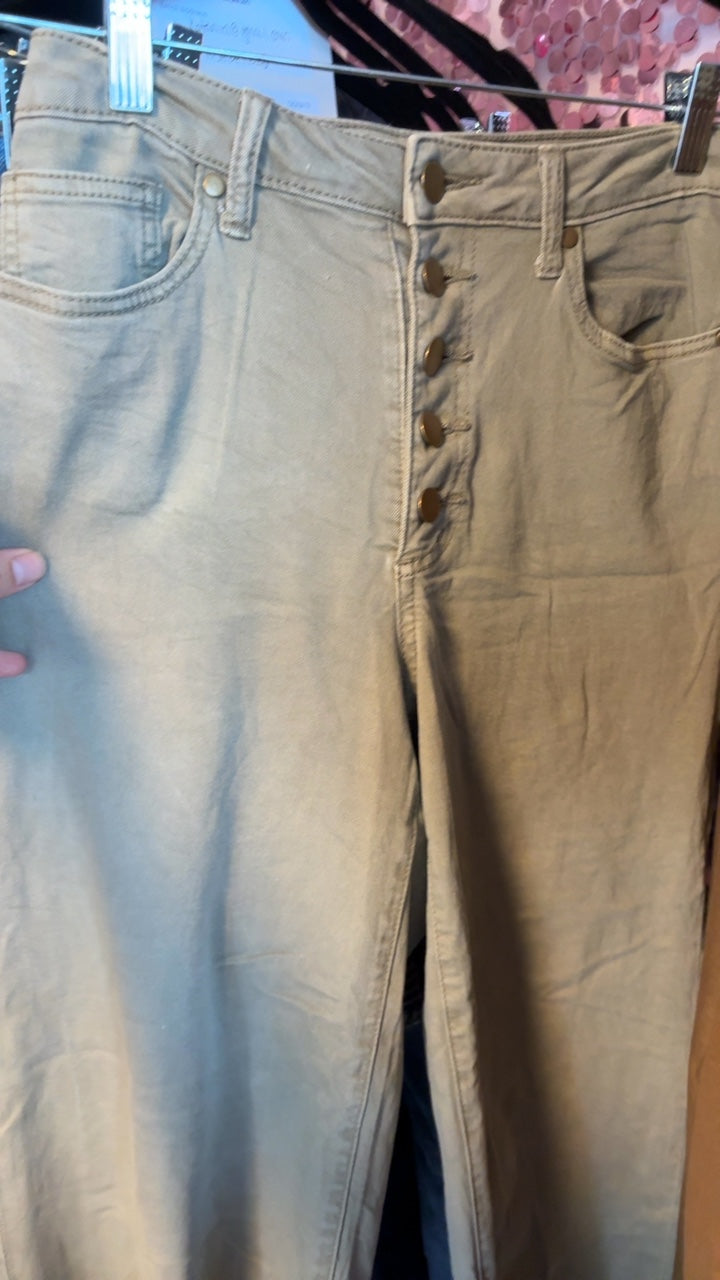 Easel Button Fly Pants / Size: S