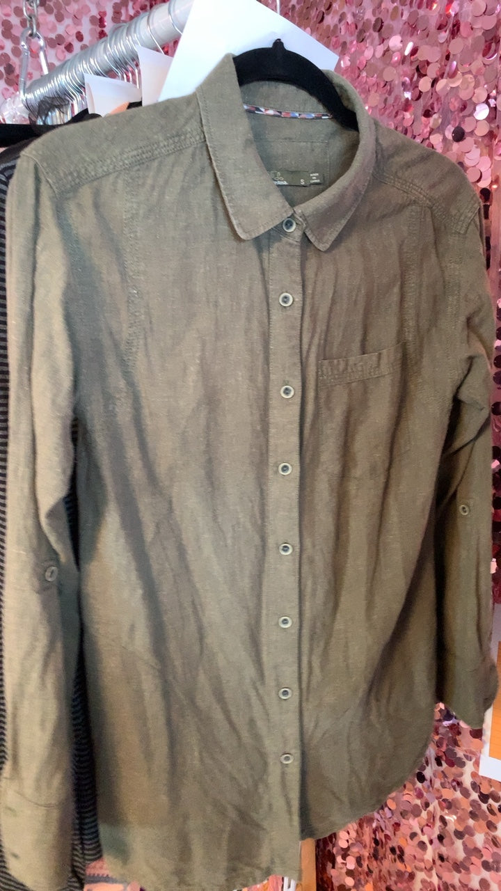 Prana Green Shirt / Size: S