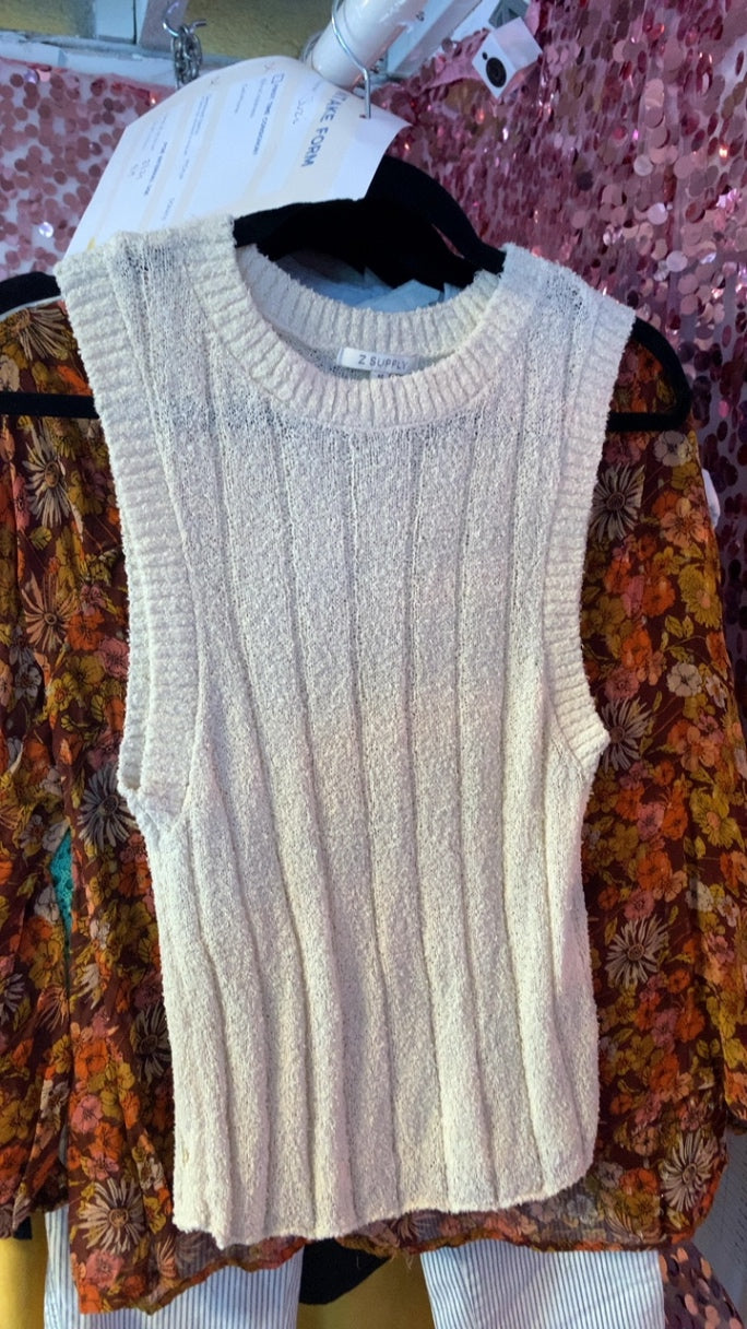 Z Supply Cream Shirt / Size: M