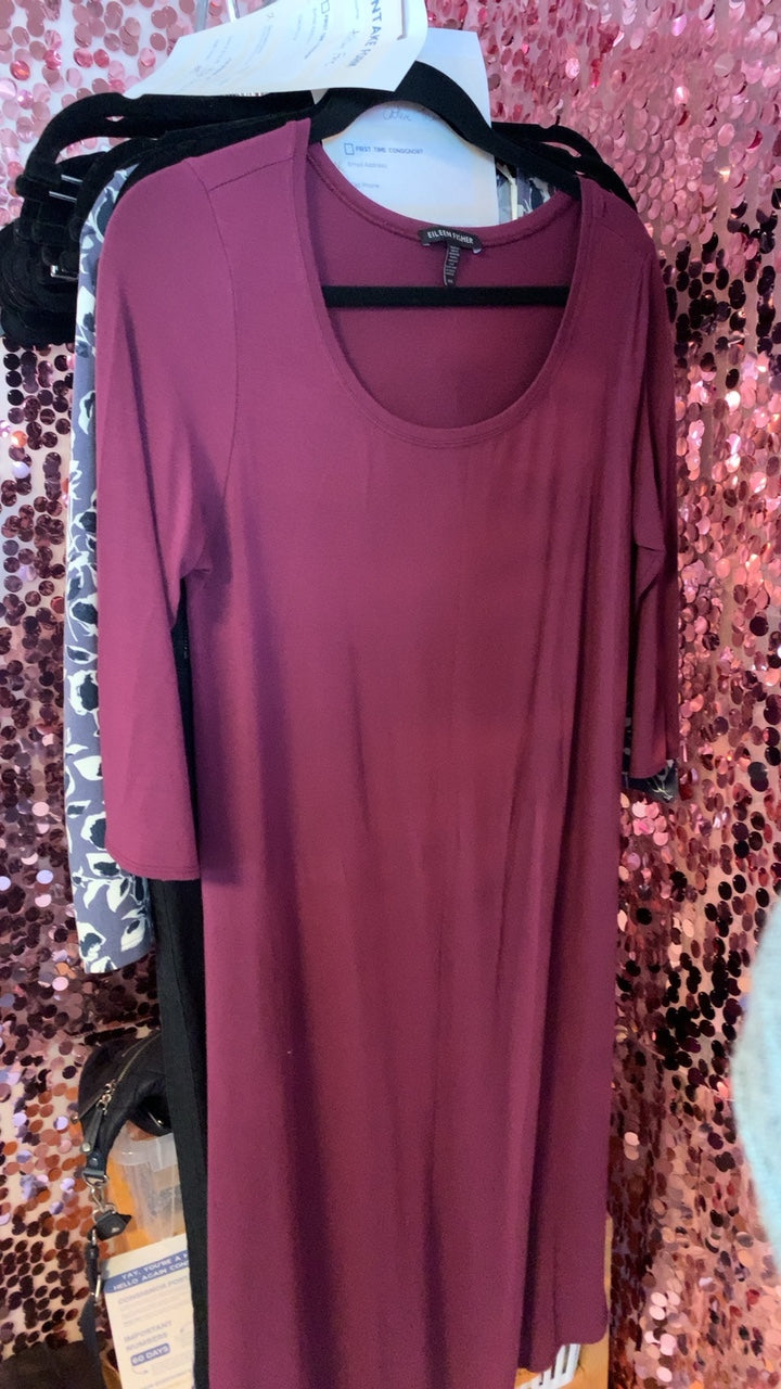 Eileen Fisher Purple Dress / Size: M