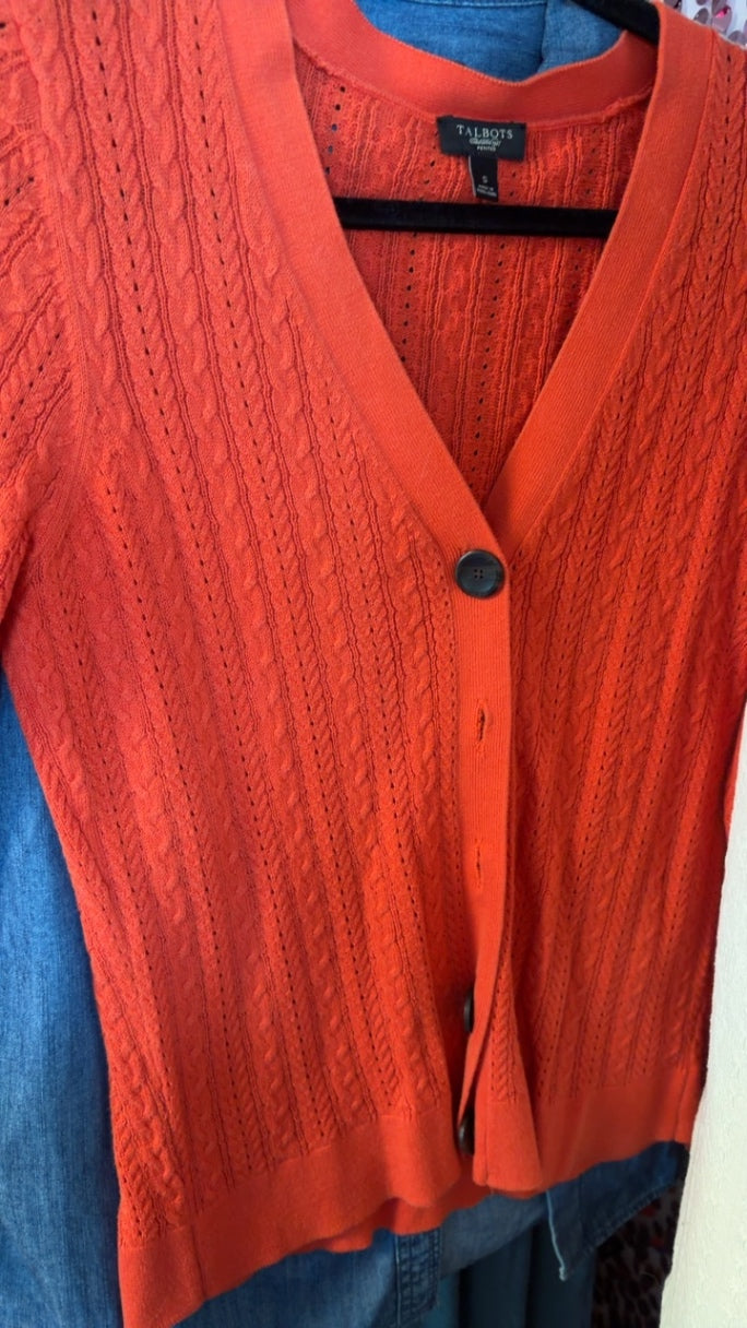 Talbots Sweater in Orange / Size: S