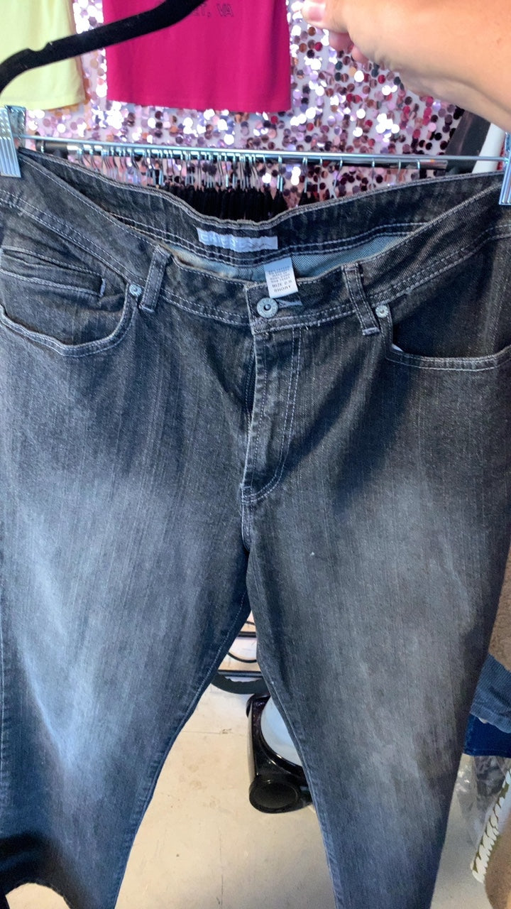 Chicos Grey Demin Pants / Size: 14