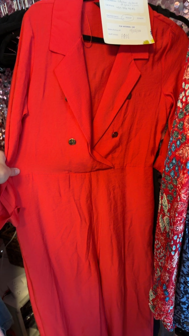 Zara Jumpsuit in Red AS IS / Size: S