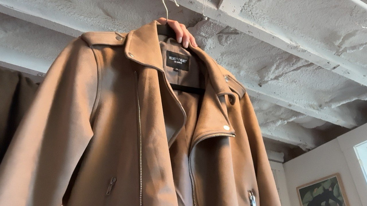 Velvet Heart Suede Motorcycle Jacket / Size: S