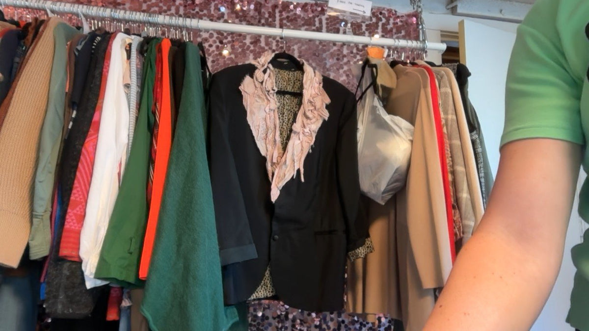 Upcycled Fabric Swatch Blazer