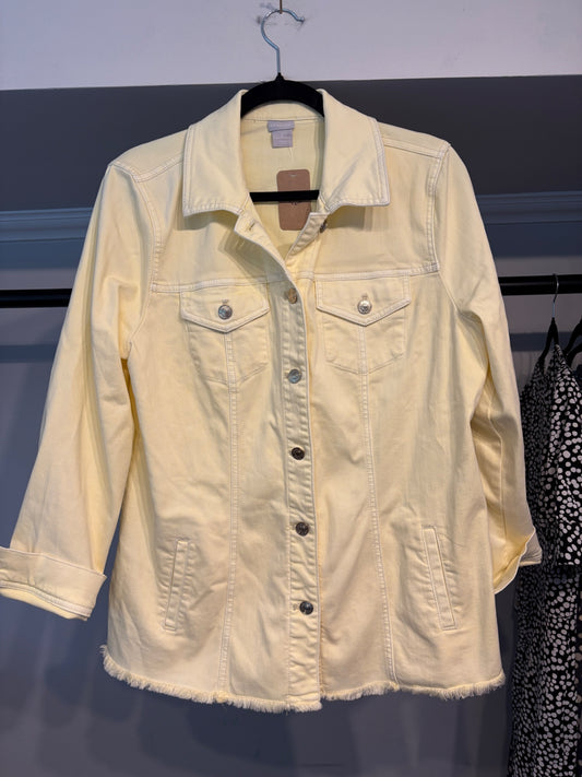 Chicos Denim Jacket in Yellow