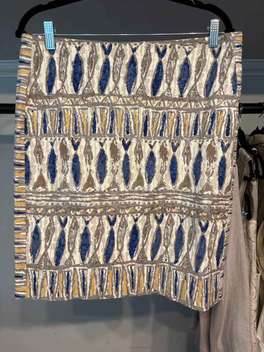 Nic + Zoe Pisces Print Pencil Skirt