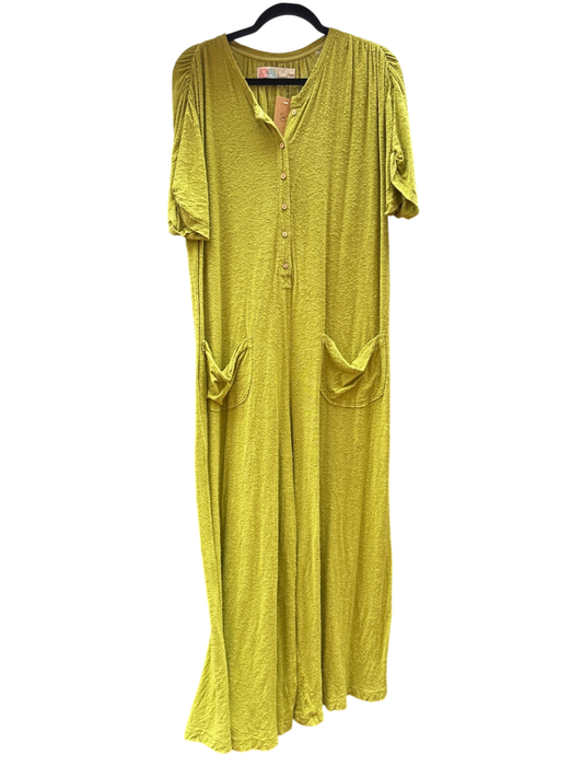 FP Beach My Go To Oversized Jumpsuit in Chartreuse