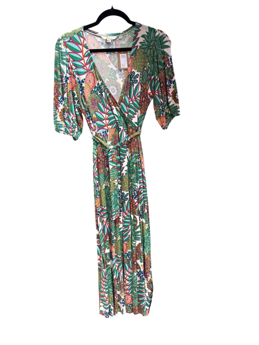 Boden Faux Wrap Dress in Tropical Print