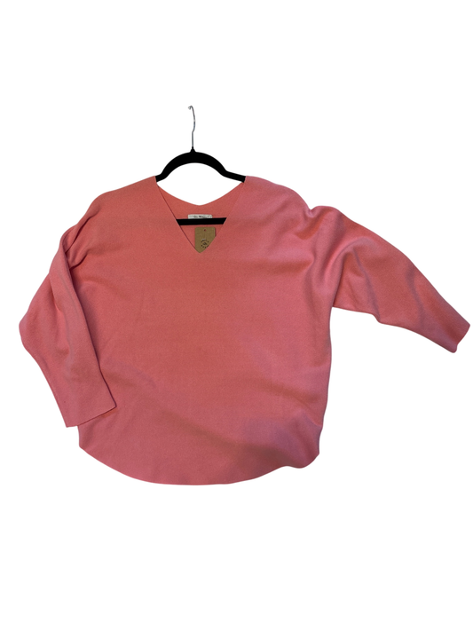 Vila Milano Quarter Sleeve Sweater in Pink