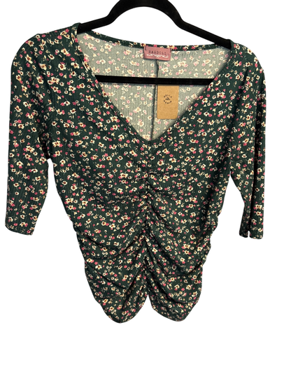 Ragdoll Gathered Stretch Floral Shirt