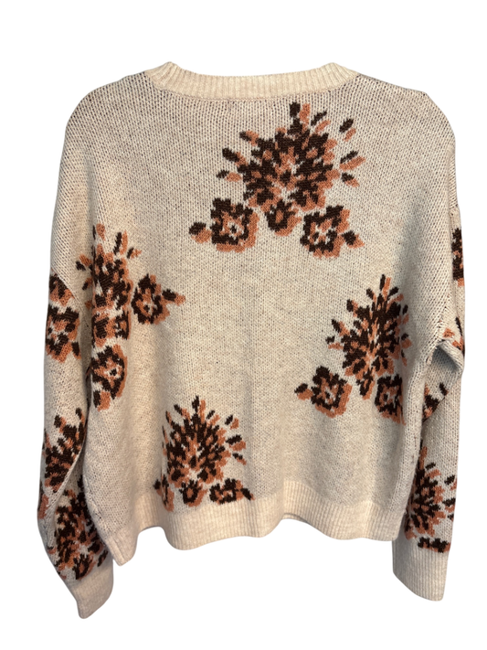 Knox Rose Soft Floral Crew Neck Sweater