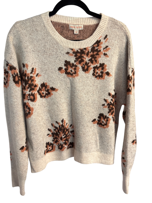 Knox Rose Soft Floral Crew Neck Sweater