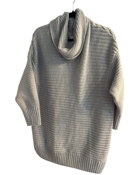Max Studio Cowl Neck Long Sweater in Grey