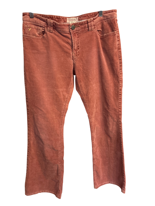American Eagle Low Rise Corduroy Pants in Dusty Rose