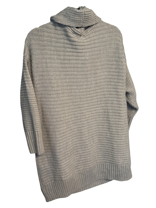 Max Studio Cowl Neck Long Sweater in Grey