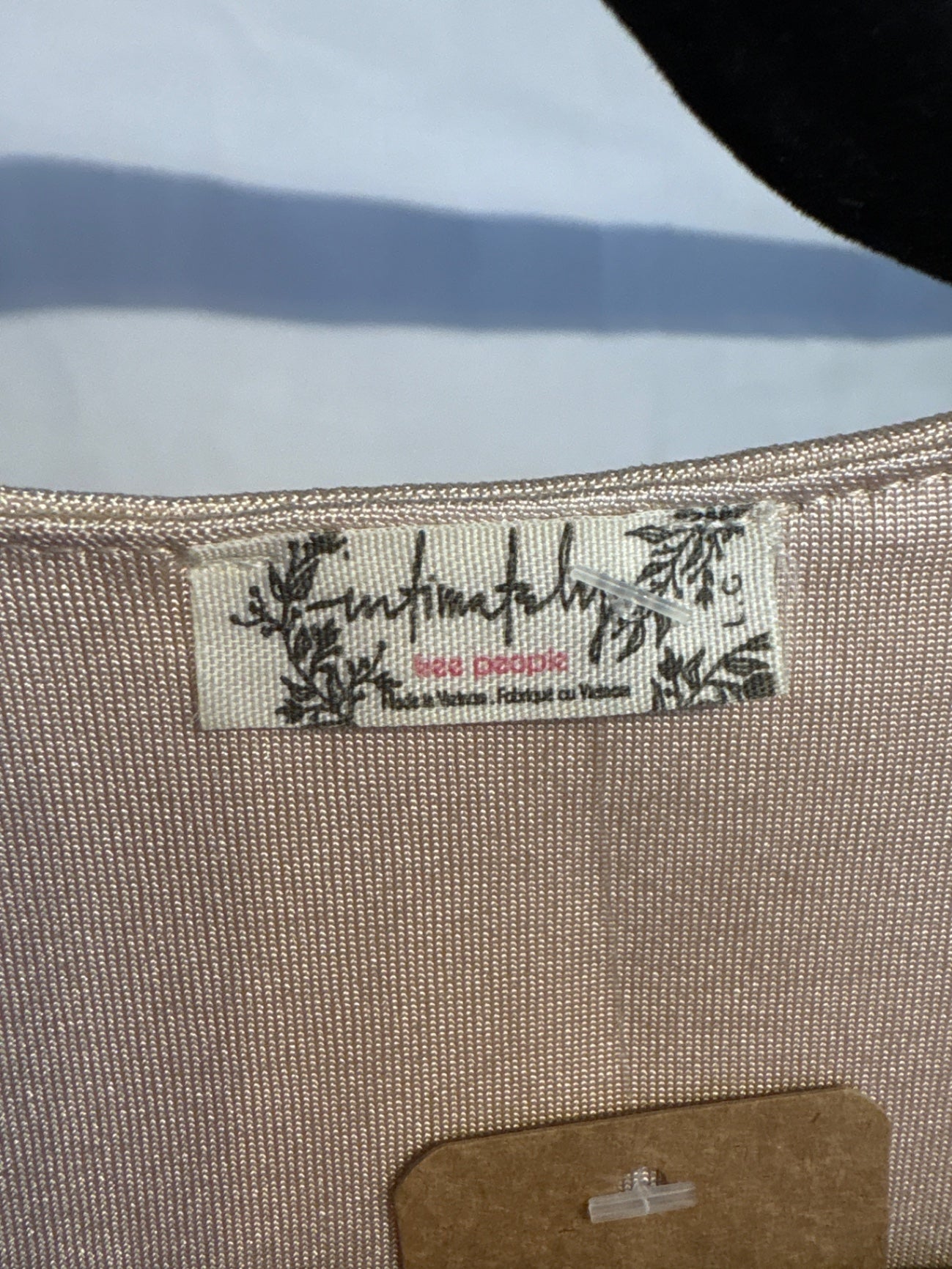 Free People Shimmering Deep V Bodysuit