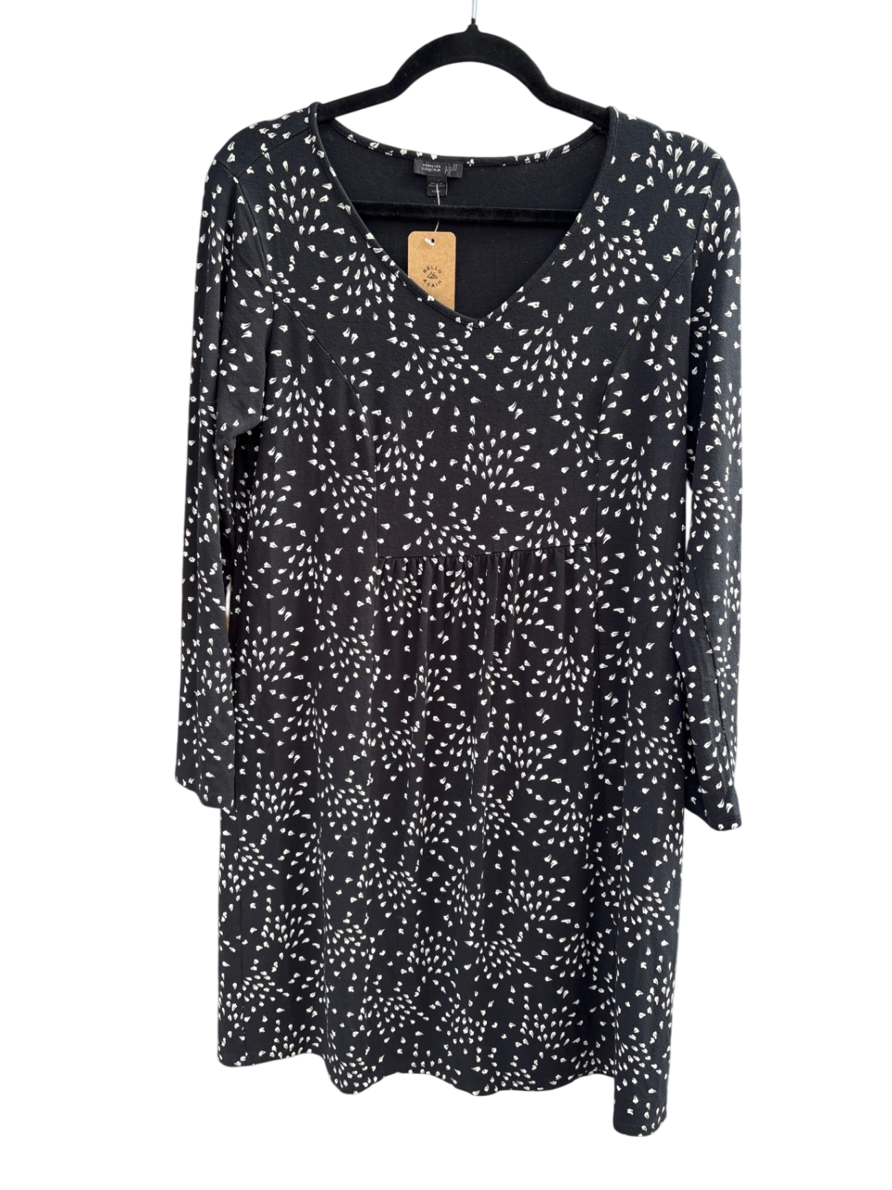 J. Jill Jersey Long Sleeve Dress in Petal Print