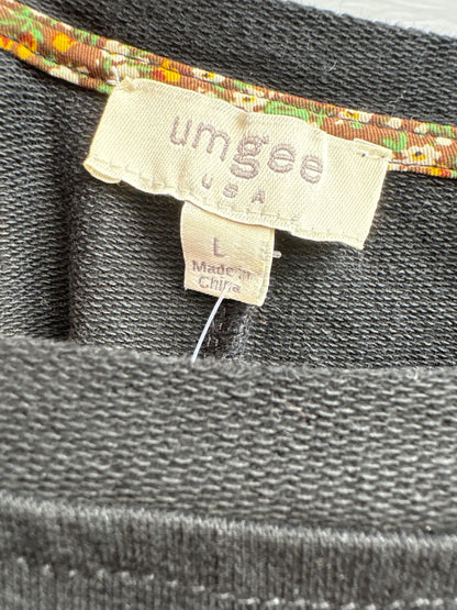 Umgee Ruffle Shoulder T Shirt Dress