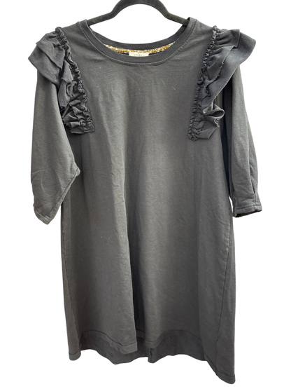 Umgee Ruffle Shoulder T Shirt Dress