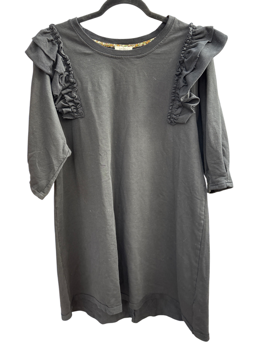 Umgee Ruffle Shoulder T Shirt Dress