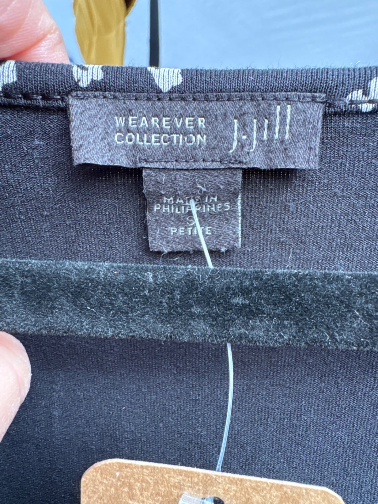 J. Jill Jersey Long Sleeve Dress in Petal Print