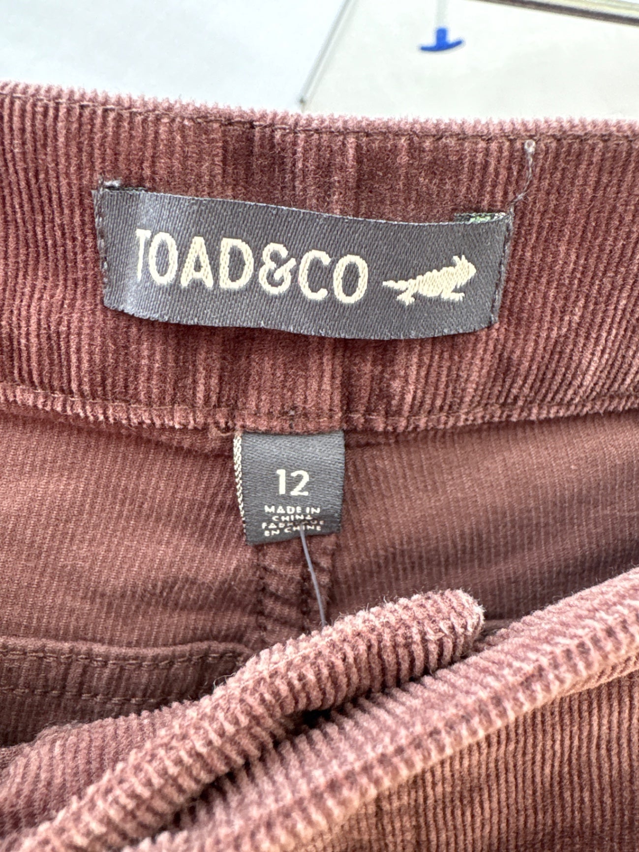 Toad & Co Cropped Corduroy Pants in Brown