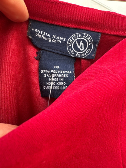 Venezie Jeans Mini Skirt with Cutout Hem