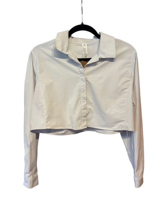 Alo Cropped Take Me Out Button Up (Flaw: Right Cuff)