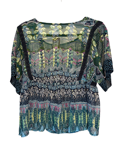 Patrons of Peace Sheer Cropped Shirt